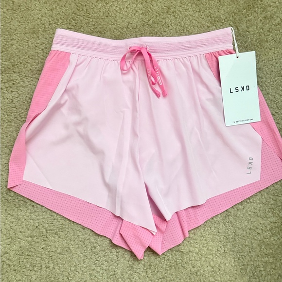 LSKD Accelerate 3” High-Rise Running Short in Candy Pink Marshmallow (size S) - Picture 9 of 14